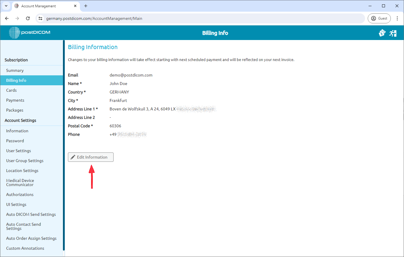 How to Manage Your Billing Information