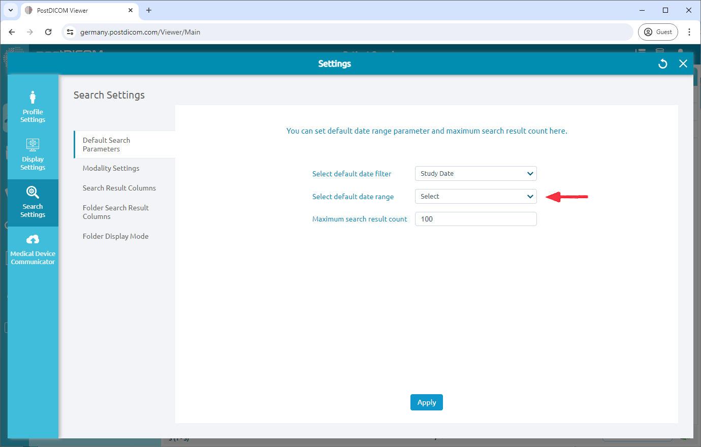 Updating Default Date Filter And Default Date Range